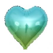 Сердце 46 см. Зелёный градиент