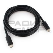 USB кабель шт.Type-C - шт.Type-C 2м, черный «Cablexpert»
