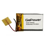 Аккумулятор Li-Pol LP402535 PK1 3.7V 320mAh (толщ.4,0мм, шир.25мм, дл.35мм) «GoPower»