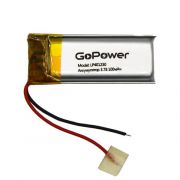 Аккумулятор Li-Pol LP401230 PK1 3.7V 100mAh (толщ.4,0мм, шир.12мм, дл.30мм) «GoPower»