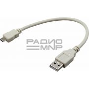Шнур USB (A)шт. -  5 pin micro USB (B) шт. 0,15м «Rexant»