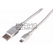 Шнур USB (A)шт. -  5 pin micro USB (B) шт. 1,8м «Rexant»