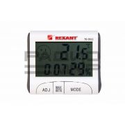 Комнатный термометр с часами и функцией будильника, влажность «Rexant»