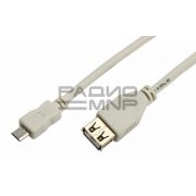 Шнур USB (A)гн. -  5 pin micro USB (B) шт. 0,2м «Rexant»