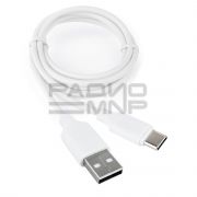 USB кабель шт.USB (A) - шт.Type-C «Cablexpert», серия Classic 0.2, белый, коробка, 1м