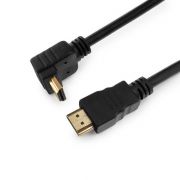 Шнур шт.HDMI - шт.HDMI угловой v1.4, 1,8м, черный, пакет «Cablexpert»