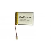 Аккумулятор Li-Pol LP304560 PK1 3.7V 700mAh (толщ.3,0мм, шир.45мм, дл.60мм) «GoPower»