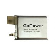 Аккумулятор Li-Pol LP503040UN PK1 3.7V 550mAh без защиты (толщ.5,0мм, шир.30мм, дл.40мм) «GoPower»