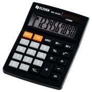Калькулятор 10 разрядов Eleven SDC-022SR, двойное питание, 88*127*23мм, черный