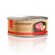 Grandorf конс 70гр. д/кош Филе тунца с креветками