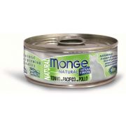 Monge Cat Natural консервы для кошек тихоокеанский тунец с курицей 80г
