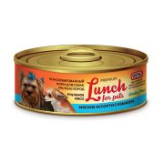 Lucky pets lunch for pet конс 100г д/с Мясное ассорти с языком,рубленное мясо*24