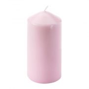 Свеча неароматическая  в14 см д6,8 см, парафин 1 шт Ярко-розовый,