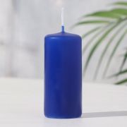 Свеча цилиндр 4*9 см Лаванда синяя 1 шт