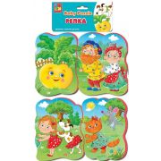 Мягкие пазлы Baby puzzle Сказки «Репка» NEW 4 картинки, 16 эл.