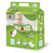 Одноразовые детские подгузники на липучках YokoSun Eco размер S (3- 6 кг), 4/70 шт.