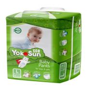 Одноразовые детские подгузники-трусики YokoSun Eco размер L (9-14 кг), 16/12 шт.