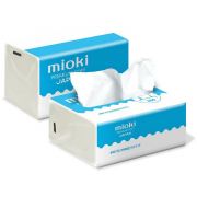 Салфетки бумажные Mioki двухслойные 200 шт мягкая упаковка, 190х140 мм