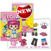 Книжка-вырезалка«Куклу LOLA»2в1 (кукла+одежда)