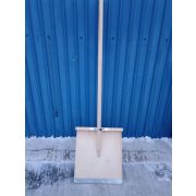 Лопата снеговая деревянная 445*500(планка аллюмин.)