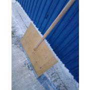 Скрепер (движок снеговой) деревянный 605*410мм(аллюмин.планка)
