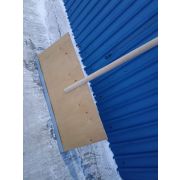 Скрепер (движок снеговой) деревянный 840*410мм(аллюмин.планка)