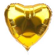 Шар-сердце золото