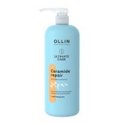 OLLIN Шампунь восстанавливающий для волос с церамидами / Ultimate Care 1000 мл