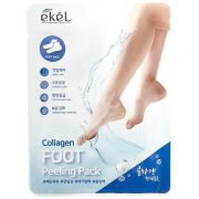 EKEL Пилинг-носочки с коллагеном / Collagen foot peeling pack, 1пара