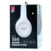 BLUETOOTH ГАРНИТУРА SGS S66 NOISE REDUCTION WHITE
