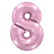 Цифра 8, розовая