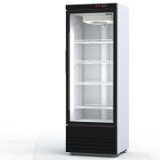 Шкаф холодильный  «Премьер» ШНУП1 ТУ-0,5 С  (В, -18) с доводчиком, LED светильник, ценникодержатель, опоры, лев. дверь