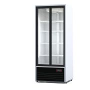 Шкаф холодильный «Премьер» ШВУП1 ТУ-0,7 К (В, +1...+10) серый профиль, решетка з/а RAL 9006 (серый глянец)
