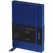 Ежедневник недатированный, В6, 136л., кожзам, Berlingo «Western», с резинкой, синий UD0_85602