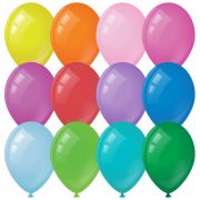 Воздушные шары, М9/23см, MESHU, пастель, 12 цветов ассорти MS_31618 КОМПЛЕКТ 100 шт.
