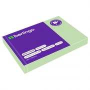 Бумага для записей с клейким краем, 100*75мм, 100л., пастель, зеленый Berlingo «Ultra Sticky»