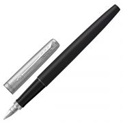 Ручка перьевая PARKER «Jotter Bond Street Black CT», черный, детали нержавеющая сталь, синяя, 2030947