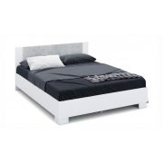 Кровать «Аврора» 160*200 (основание ЛДСП) Белый/ателье светлый