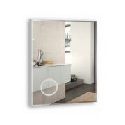 Зеркало LORANTO Лайт-эконом 600х800, увеличительное зеркало, фацет, горизонтальное/вертикальное крепление