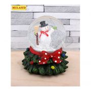 Новогодний сувенир Снежный шар  «Радостный снеговик» Т-9876
