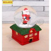 Новогодний сувенир Снежный шар «Веселый Дедушка Мороз» Т-9861