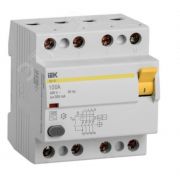 Выключатель дифференциального тока (УЗО) 4п 100А 300мА ВД1-63 АС (Электромеханическое)