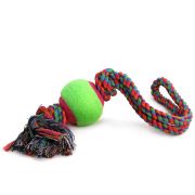 Игрушка «TRIOL» д/собак «Верёвка с петлей, 2 узла и мяч», d65/450мм  12111029