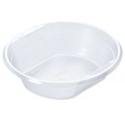 Тарелка пластиковая 500мл суповая с ушками прозрачная, упаковка 10 шт