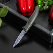 Нож для овощей с антиналипающим покрытием лезвие 8см Гранит Доляна