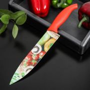 Нож кухонный с антиналипающим покрытием 20см Урожай Доляна