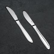 Нож столовый Вираж h20см серебряный