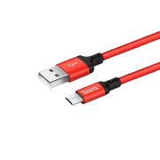 USB кабель для зарядки micro USB «Hoco» X14, красно-чёрный 2,0A, 1м