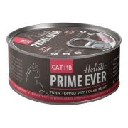Prime Ever 1B Тунец с крабом в желе влажный корм для кошек жестяная банка 0,08 кг
