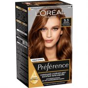 L'OREAL Preference 5.3 Монако, золотой светло-каштановый, краска для волос 174мл
